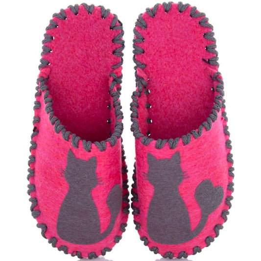 Весели пантофи - Коте розови