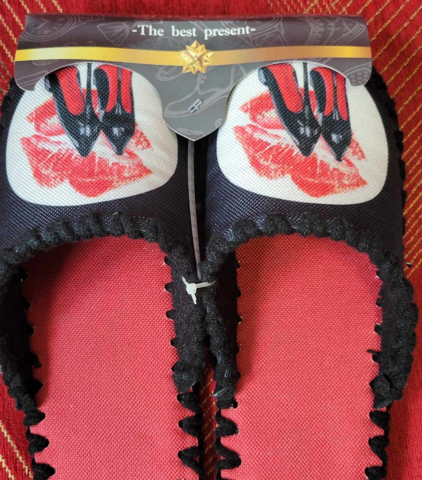 Весели пантофи - Високи токчета