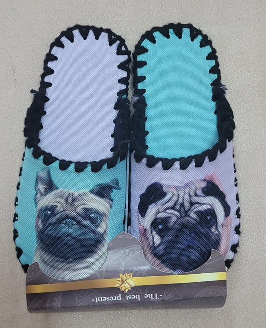 Весели пантофи - Мопс