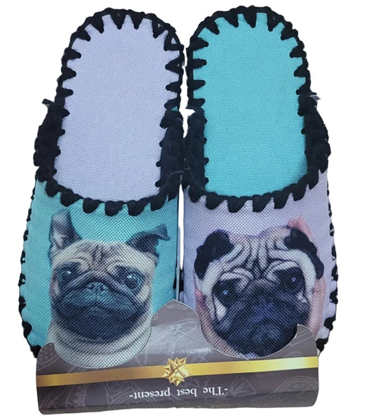 Весели пантофи - Мопс